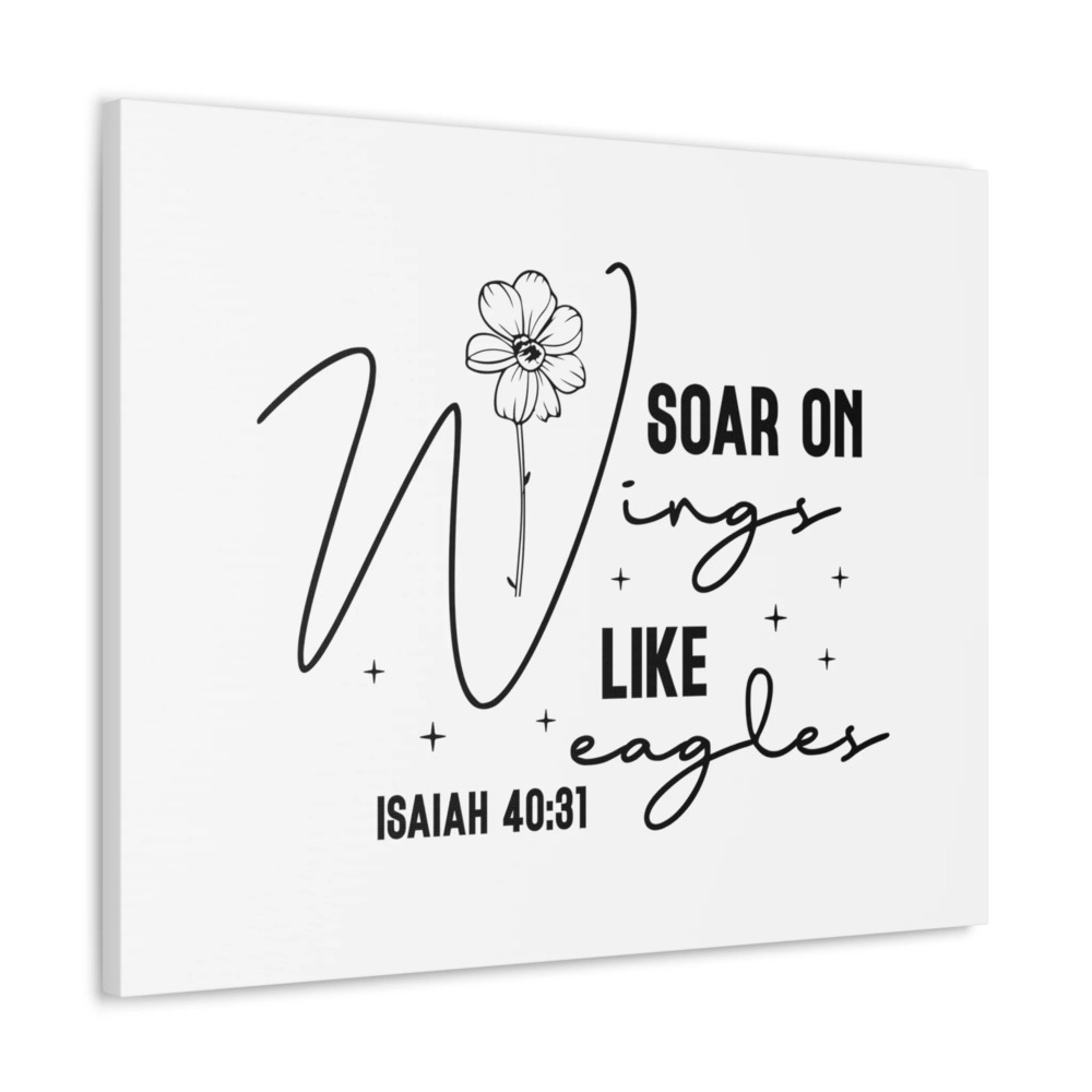 Scripture Walls Isaiah 40:31 Soar on Wings Bible Verse Canvas Christian Wall